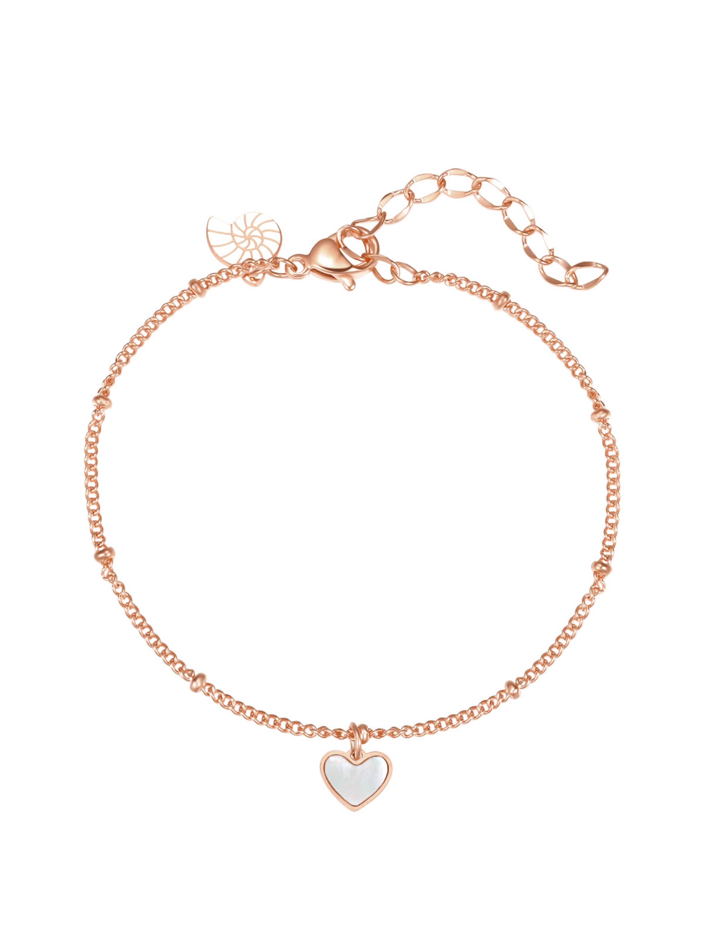 Braccialetto 'Heartbeat' di Hey Happiness in oro: frontale