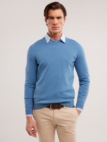 BIG STAR Sweater 'BASILIAN' in Blue: front