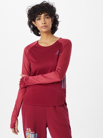 ADIDAS SPORTSWEAR Functioneel shirt 'Parley Adizero' in Rood: voorkant