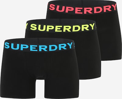 Superdry Boxershorts in aqua / zitrone / rot / schwarz, Produktansicht