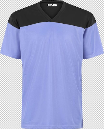 T-Shirt DEF en bleu : devant