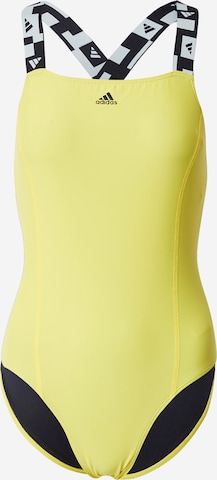 ADIDAS PERFORMANCE Active Swimsuit in Yellow: front