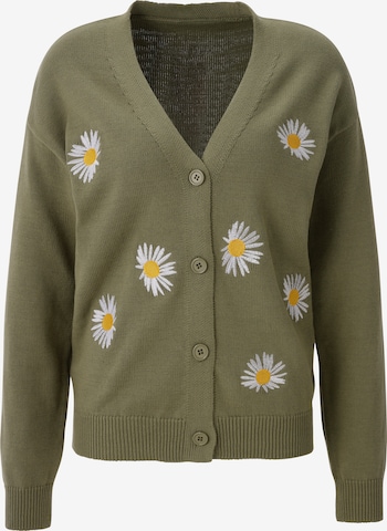 Aniston CASUAL Knit Cardigan in Green: front