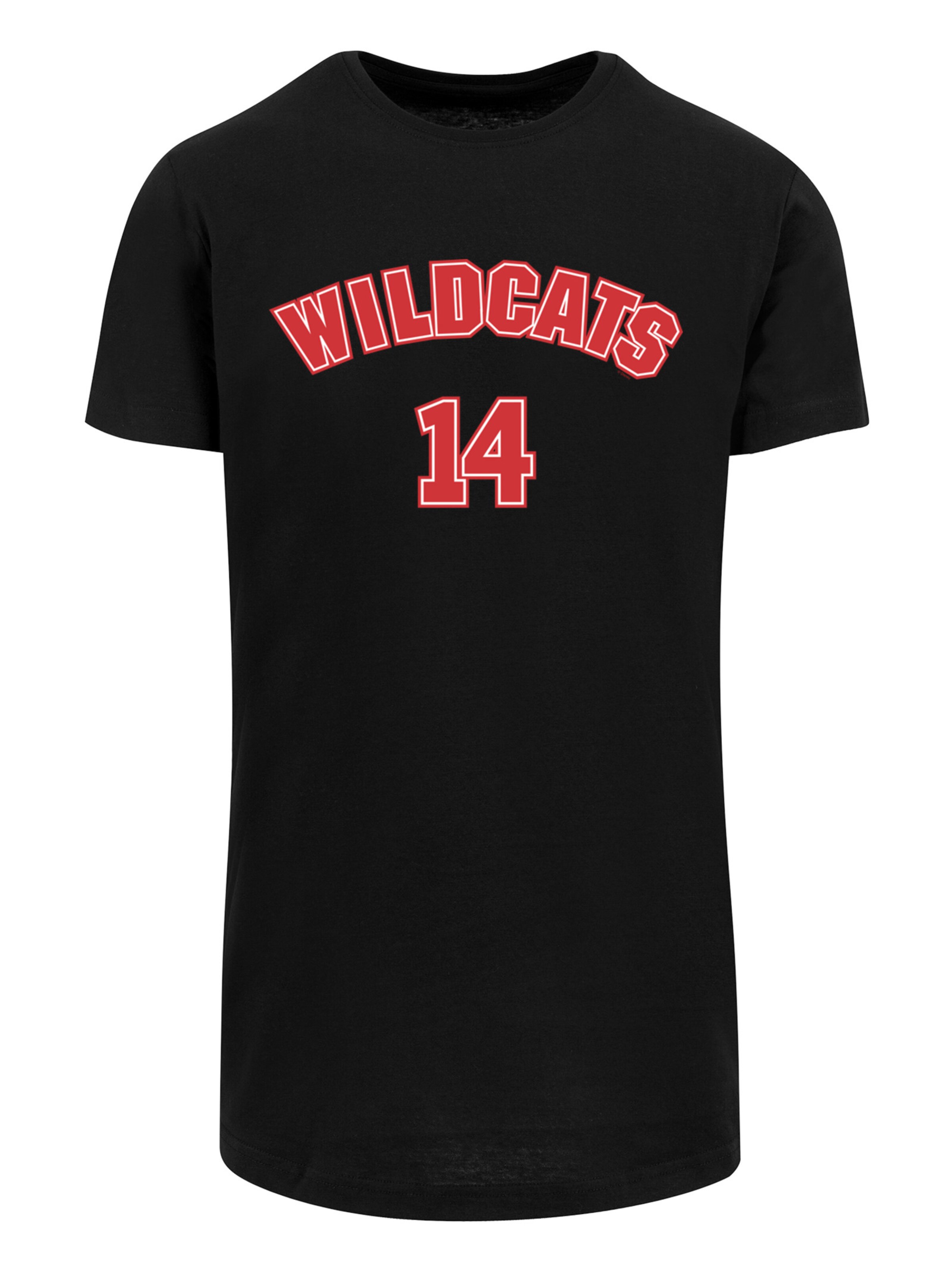 Maglietta 'High School Musical The Musical Wildcats 14' di F4NT4STIC in nero: frontale