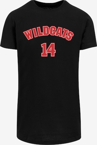 Maglietta 'High School Musical The Musical Wildcats 14' di F4NT4STIC in nero: frontale