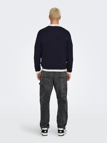 Only & Sons Sweater 'ONSADRIAN' in Blue: back