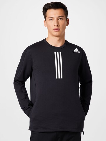 ADIDAS SPORTSWEARSportska sweater majica - crna boja: prednji dio