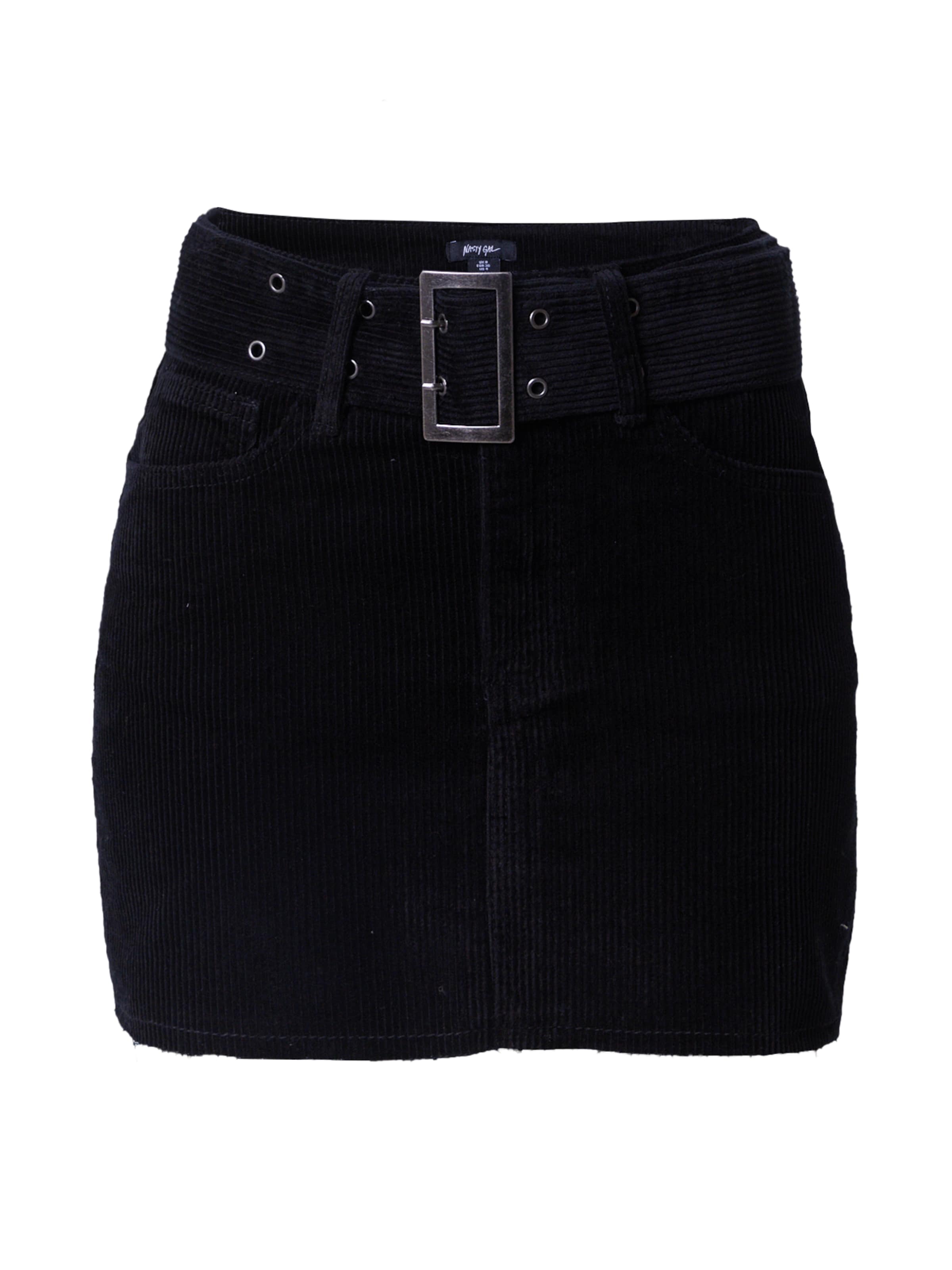 Nasty Gal Φούστα σε μαύρο: μπροστά