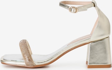 CAFè NOIR Sandals in Gold: front