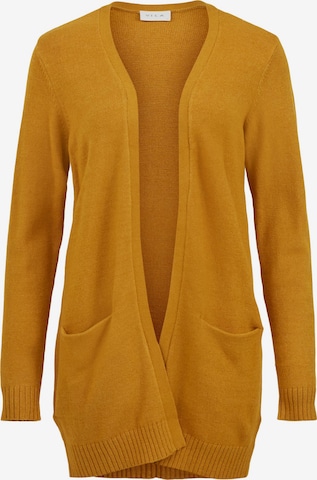 VILA Knit Cardigan 'Ril' in Yellow: front