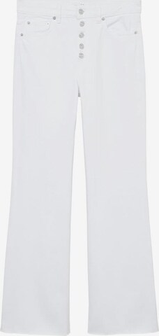 MANGO Wide Leg Jeans 'Ariadna' in Weiß: predná strana