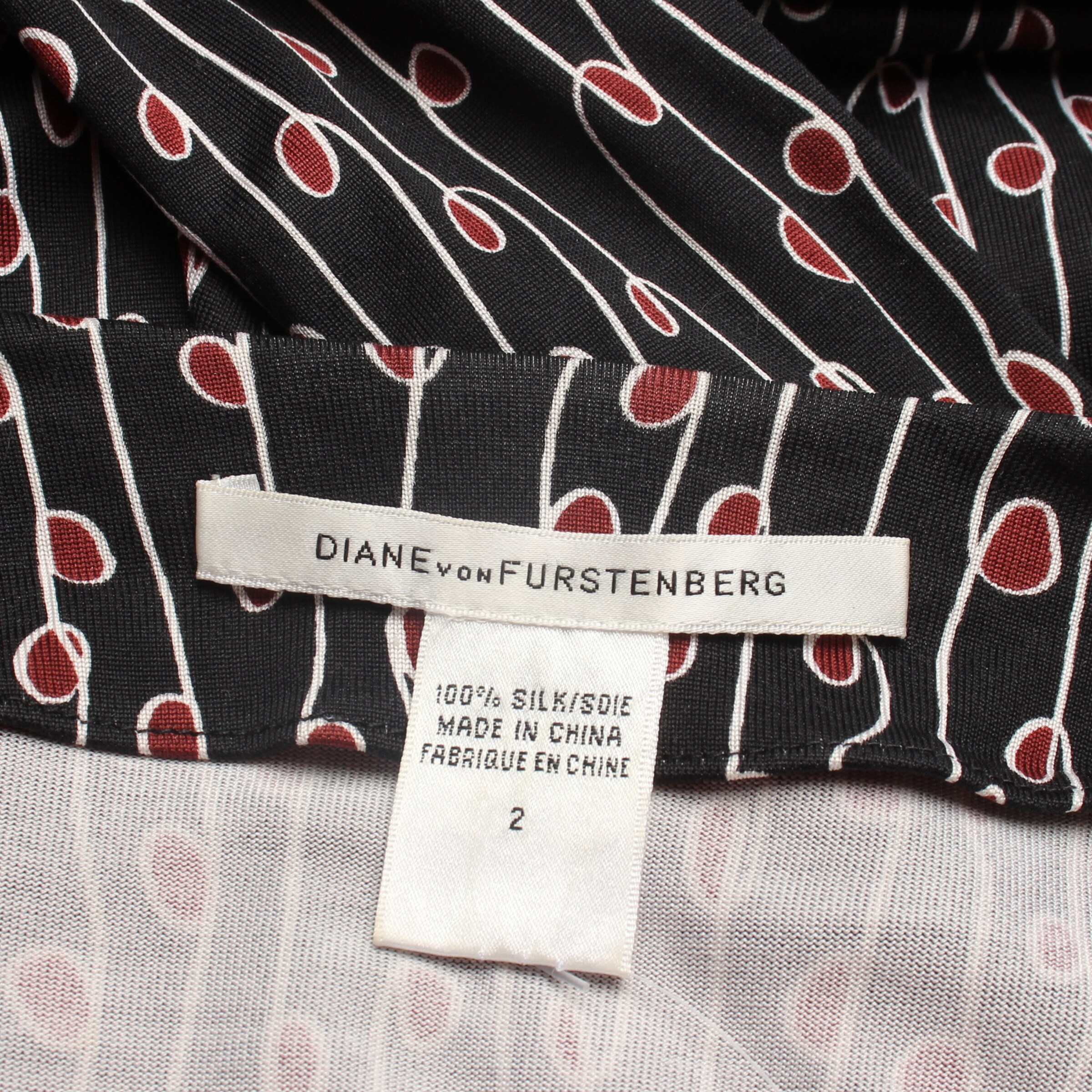 Diane von Furstenberg Kleid XXS in Mischfarben