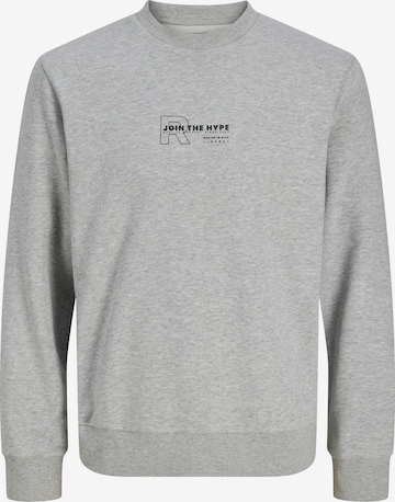 JJ Rebel Свитшот 'JREBZAKI' в Серый: спереди