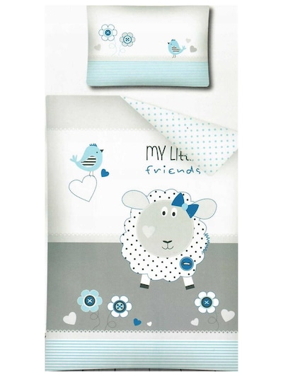 DETEXPOL Bettbezug ' MAYAMOO ' in blau / grau / schwarz / weiß, Produktansicht