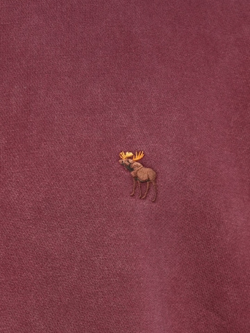 Sweat-shirt Abercrombie & Fitch en rouge