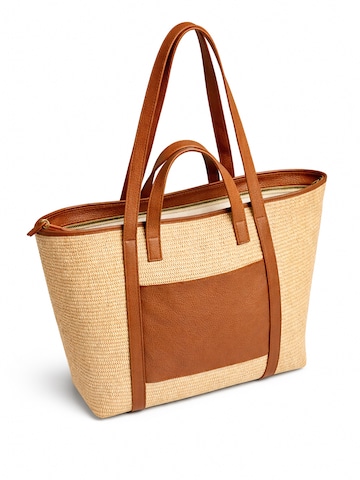 COLLEZIONE ALESSANDRO Shoulder Bag 'Naturals' in Brown: front