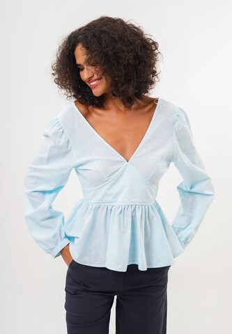 FRESHLIONS Blouse 'Brielle' in Blauw