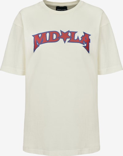 Marškinėliai 'MDLA STAR LOGO' iš Magdeburg Los Angeles, spalva – mėlyna / kraujo spalva / balta, Prekių apžvalga