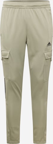 Coupe slim Pantalon de sport 'Tiro' ADIDAS SPORTSWEAR en gris : devant