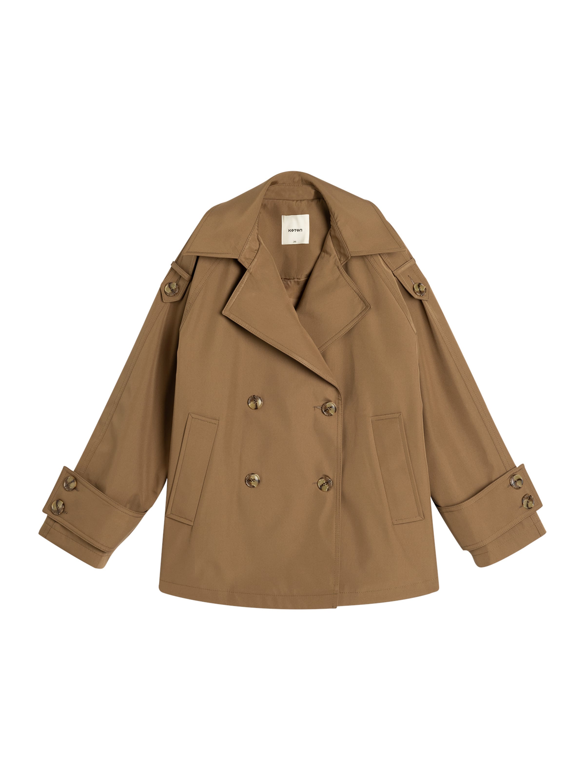 Koton Outdoormantel in Grün: Vorderseite