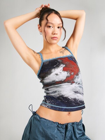 DIESEL Top 'HOP' in Blau: Vorderseite