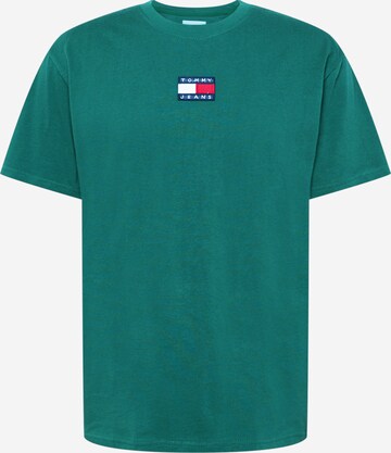 T-Shirt Tommy Jeans en vert : devant