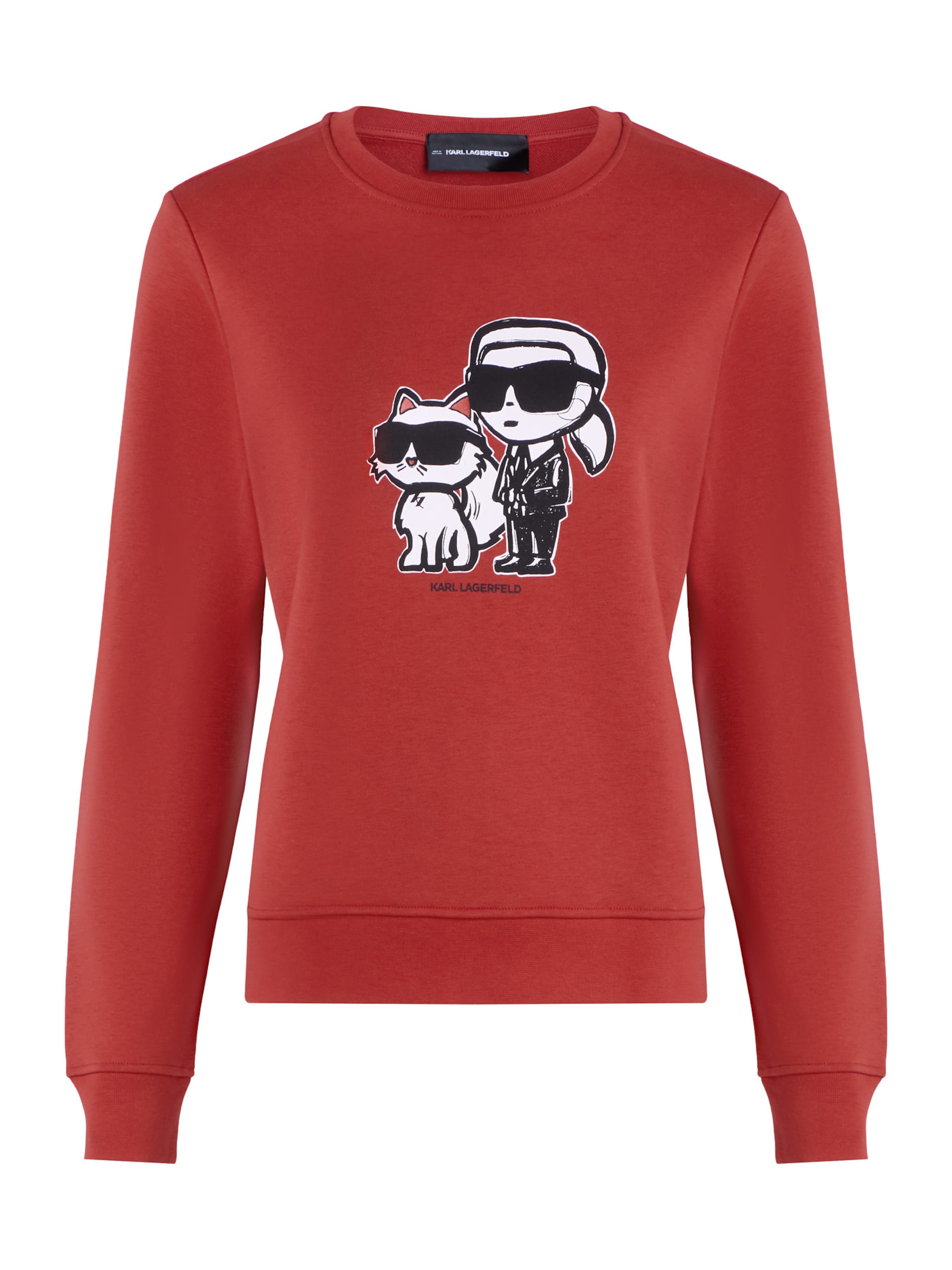 Karl Lagerfeld Μπλούζα φούτερ σε κόκκινο: μπροστά