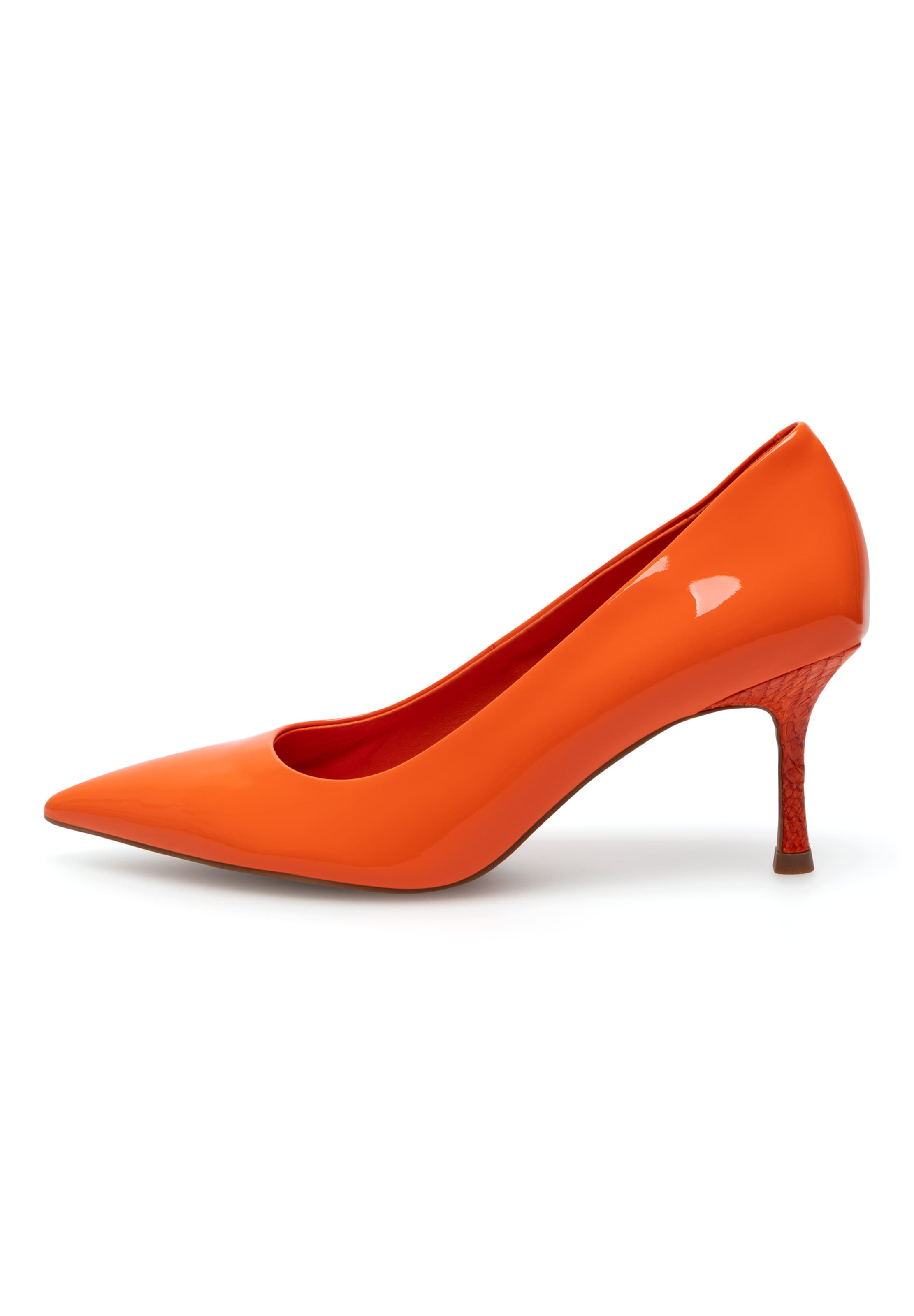 WODEN Pumps ' Laura Patent ' i gul: forside