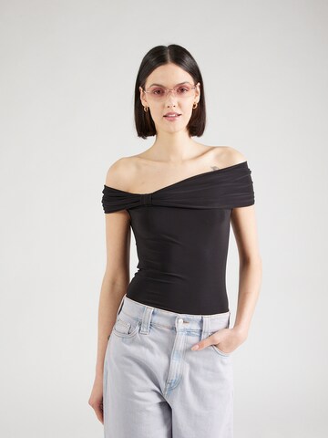 Trendyol - Blusa em preto: frente