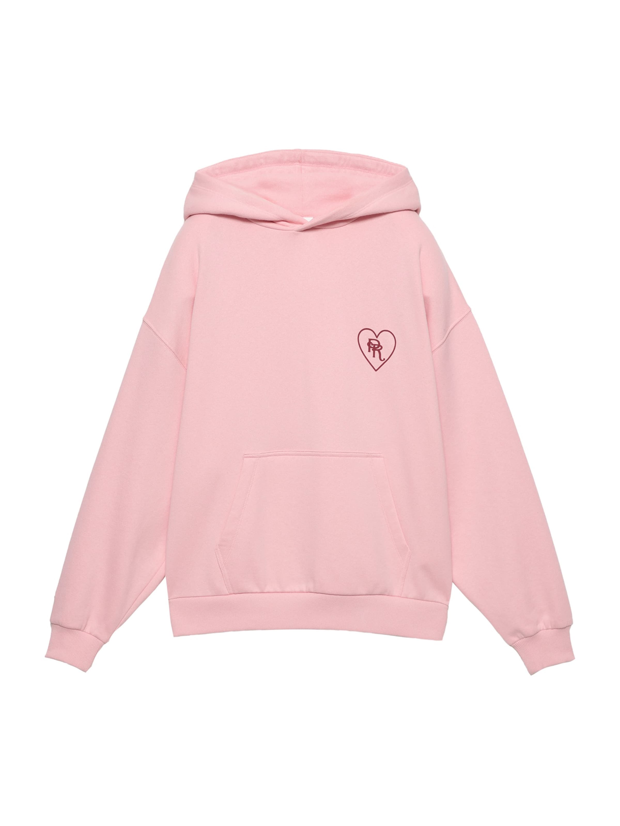 Pull&Bear Majica 'PACIFIC' | roza / ognjeno rdeča barva, Prikaz izdelka