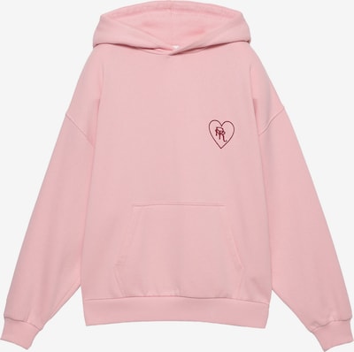 Pull&Bear Collegepaita 'PACIFIC' värissä roosa / tulenpunainen, Tuotenäkymä