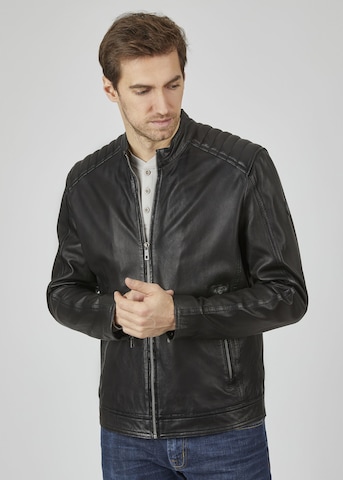 bugatti Between-Season Jacket in Black: front