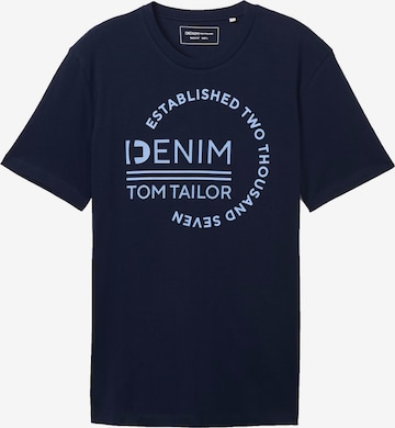 TOM TAILOR DENIM - Camiseta en azul: frente