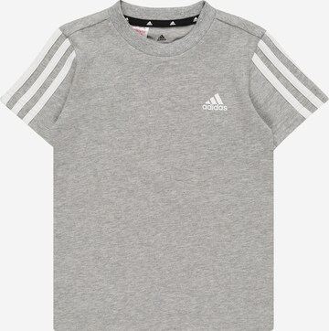 ADIDAS PERFORMANCE Unisex Kinder - Sport-Shirts & Tops 'LK 3S TEE' in Grau: front