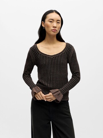 Pull-over 'OBJSarra' OBJECT en noir : devant