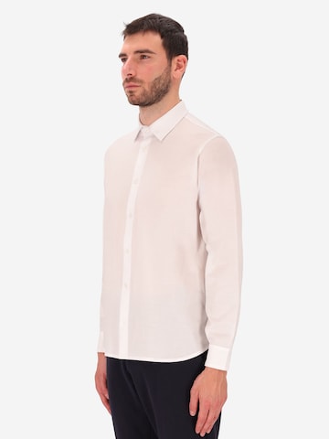 Distretto12 Slim fit Overhemd in Wit