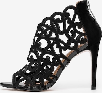 Kazar Sandals in Black: front