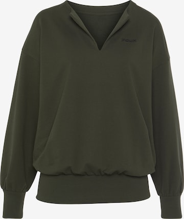 FCUK Sweatshirt in Green: front