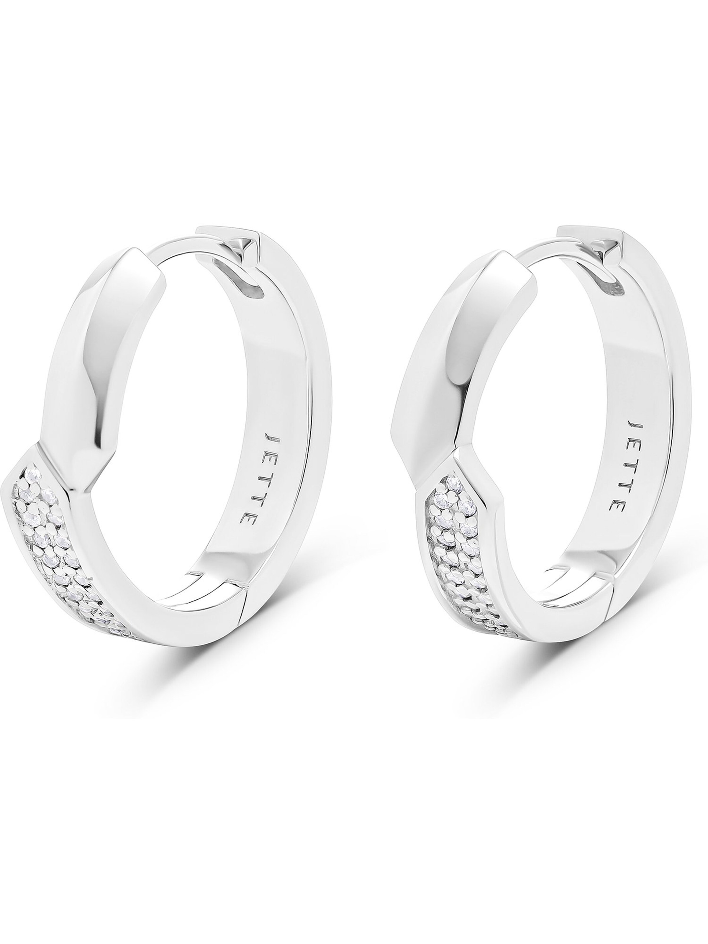 JETTE Ohrringe in Silber: Vorderseite