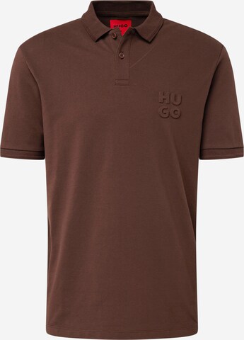 T-Shirt 'Drouts' HUGO en marron : devant