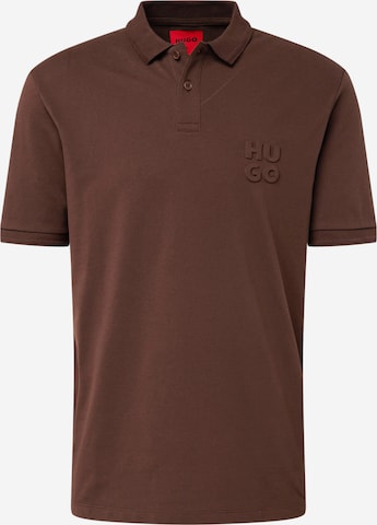 HUGO Red Poloshirt 'Drouts' in Braun: predná strana