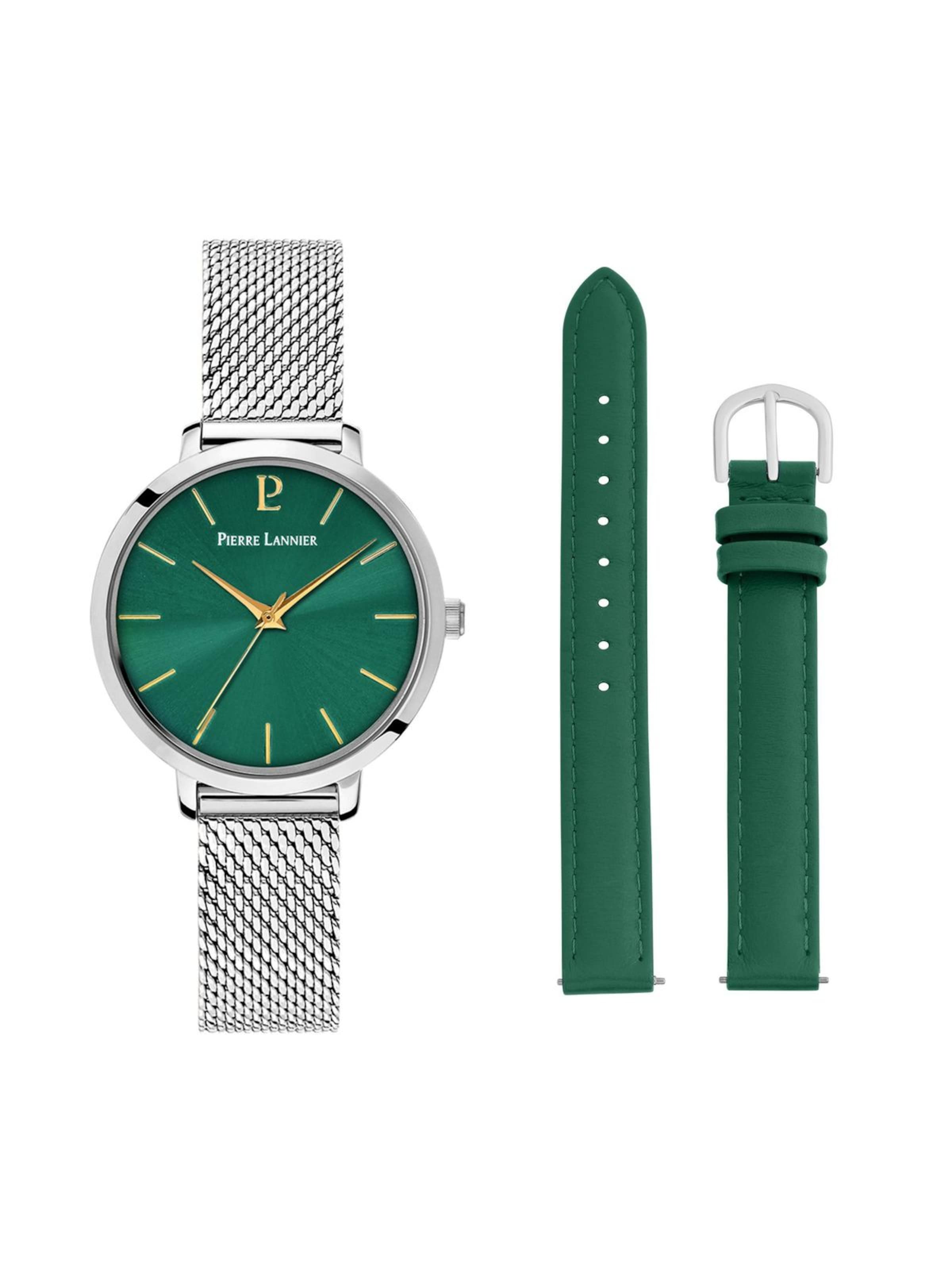 Montre à affichage analogique Pierre Lannier en vert