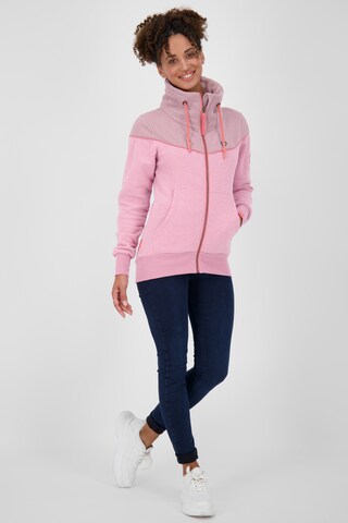 Alife and Kickin Zip-Up Hoodie in Pink