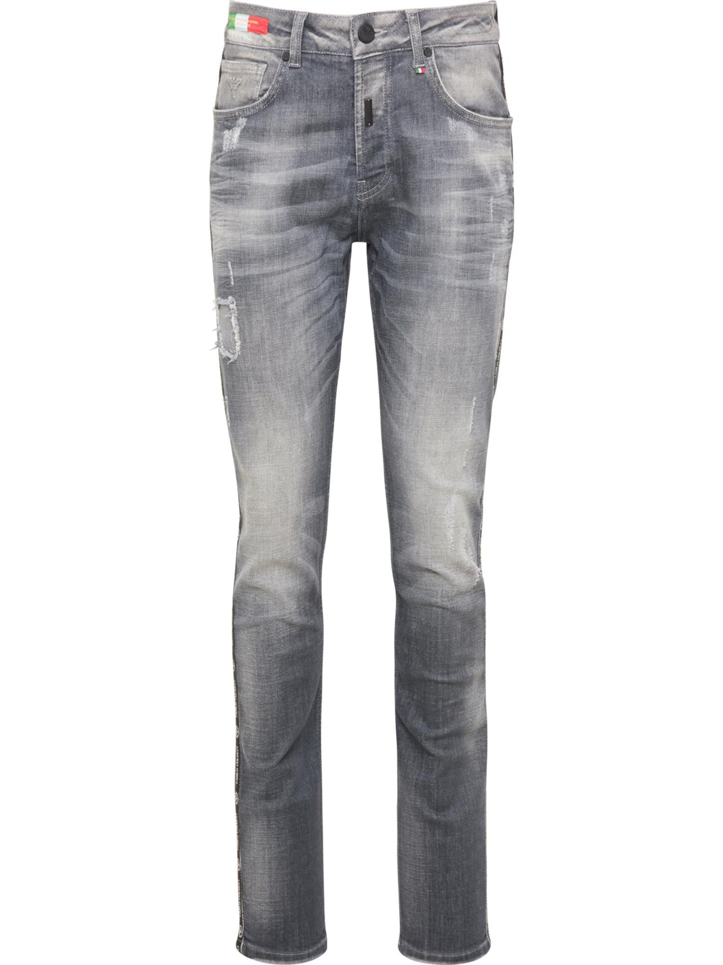 Carlo Colucci Regular Jeans 'Cecchetto' in Grijs: voorkant