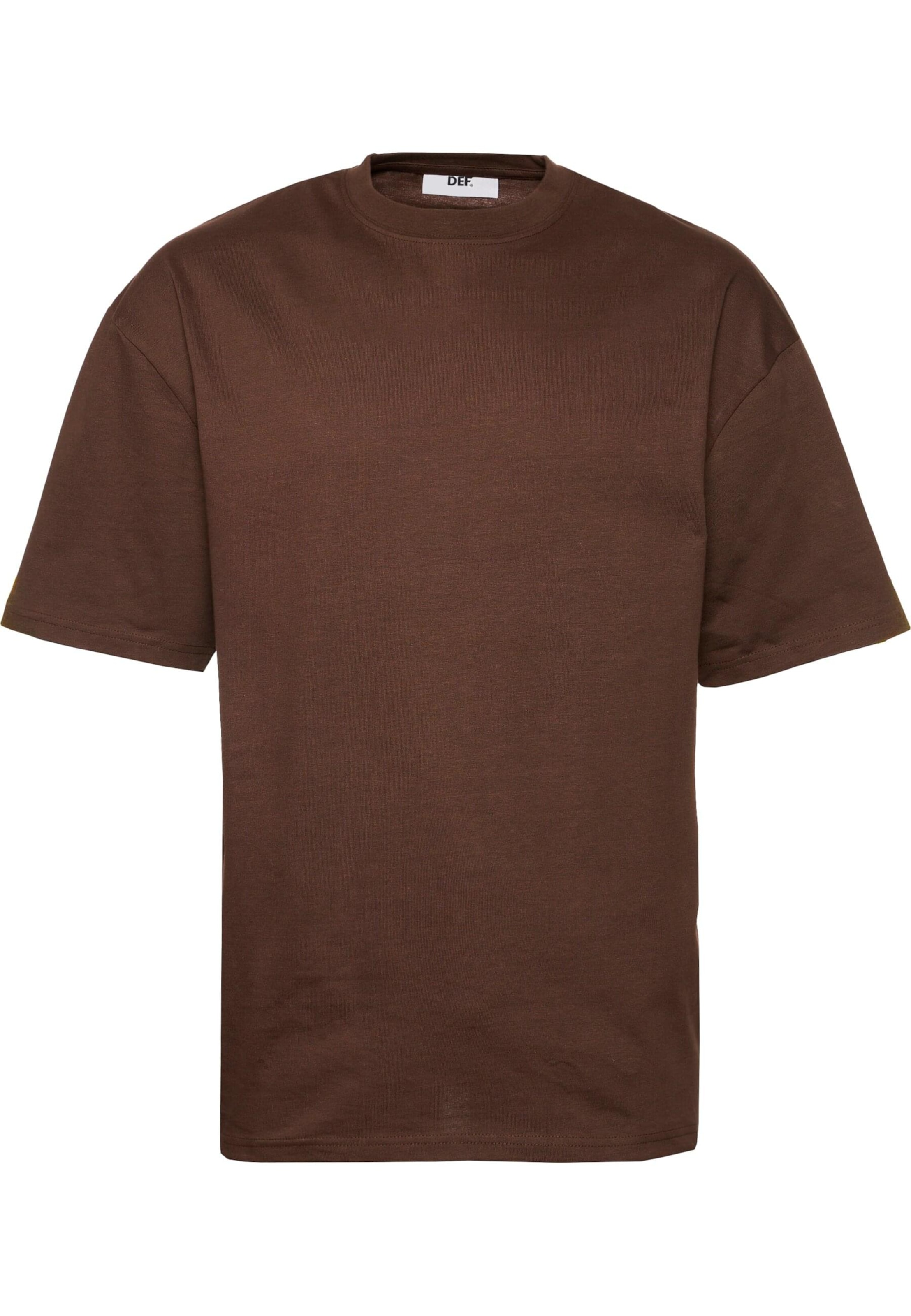 DEF Shirt in Braun: Vorderseite