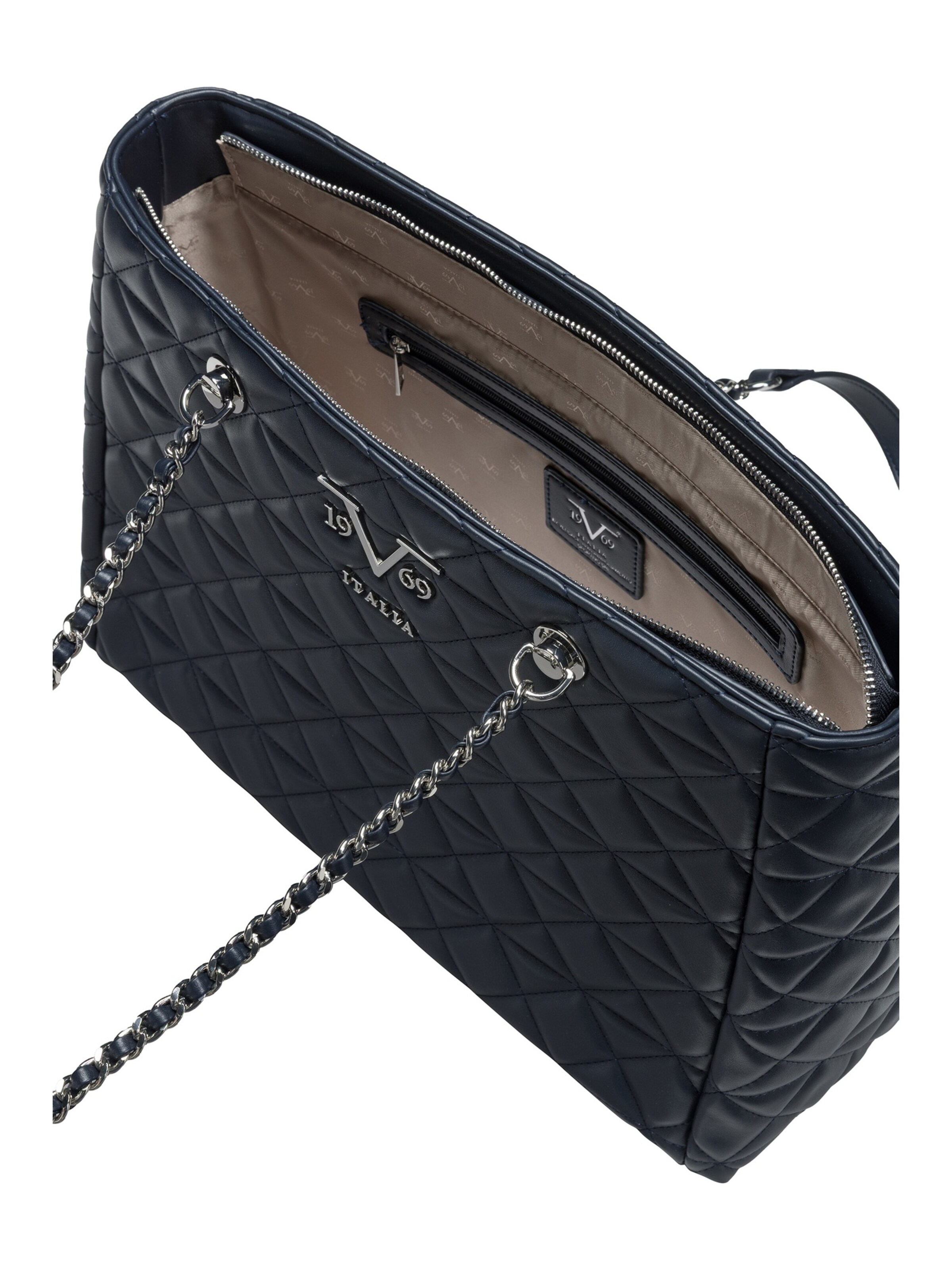 19V69 ITALIA Shopper 'Silvia Silver' in Blue