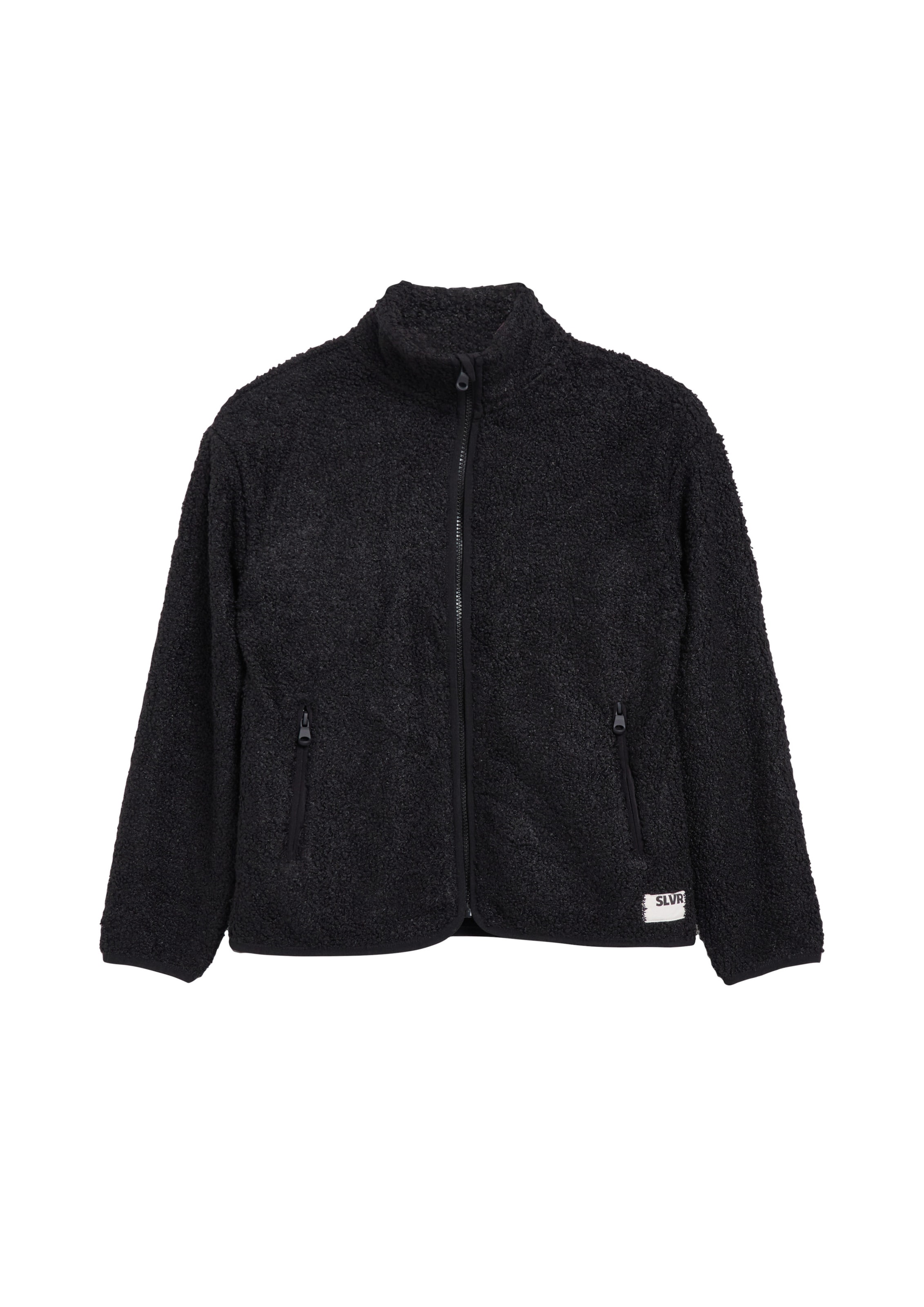 s.Oliver Fleece jas in Zwart: voorkant