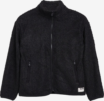 s.Oliver Fleecejacke in Schwarz: Vorderseite