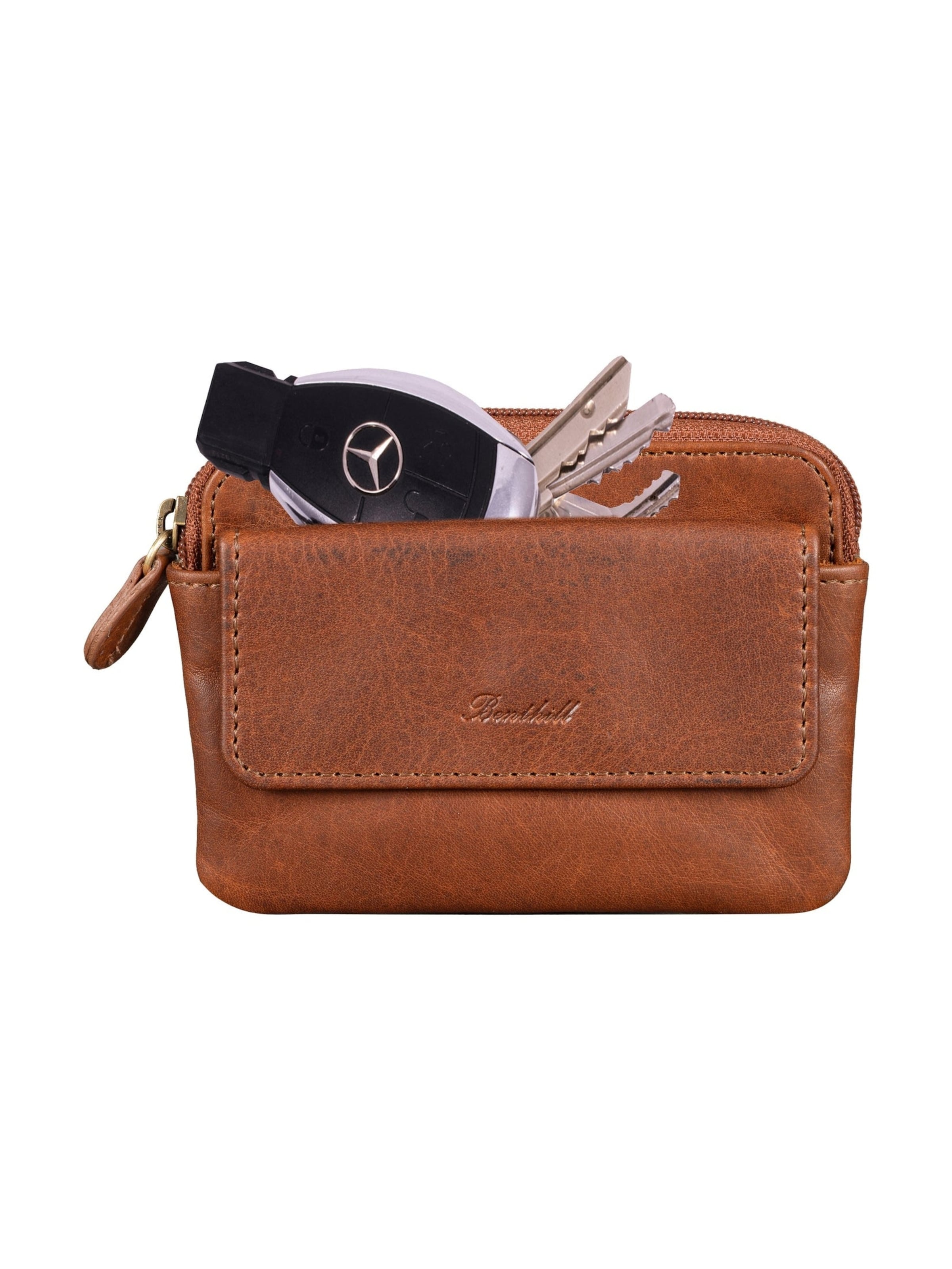 Benthill Key Ring in Brown