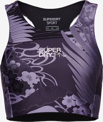 Superdry Bustier Sport-BH in Grau: predná strana